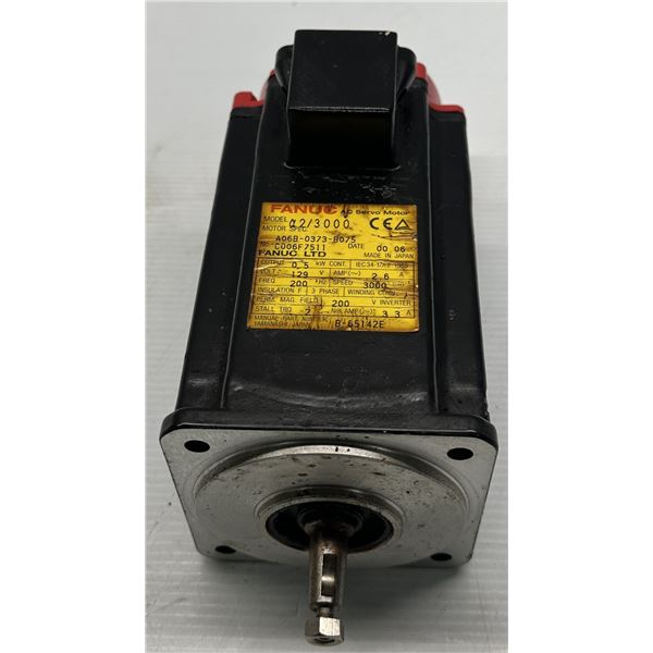 Fanuc #A06B-0373-B075 AC Servo Motor w/#A860-0360-T001 Pulsecoder