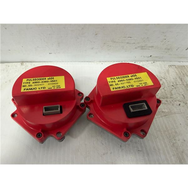 (2) Fanuc #A860-0360-V501 Pulsecoders