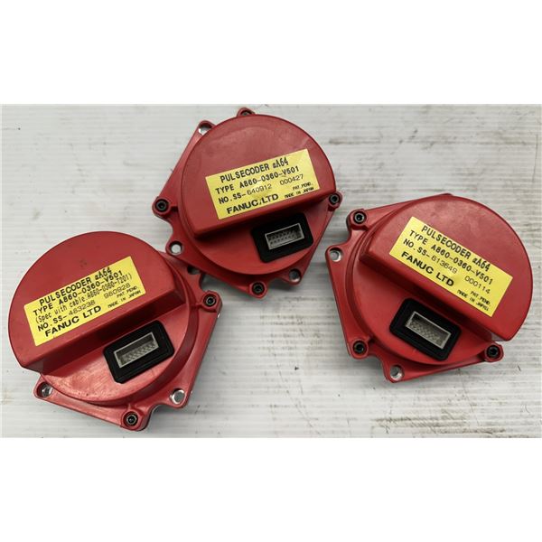 (3) Fanuc #A860-0360-V501 Pulse Coders