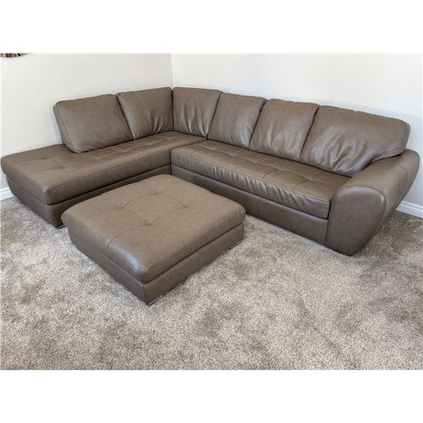 Palliser Sectional Couch & Ottoman