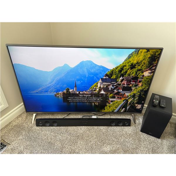 LG 55" TV & Speakers