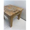 Image 2 : Rustic Engraved Wooden Stool
