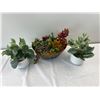 Image 1 : Faux Potted Plants