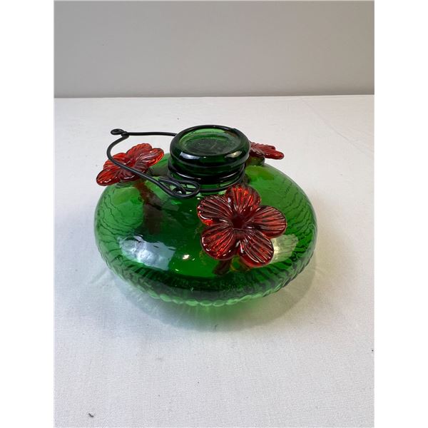 Glass Hummingbird Feeder