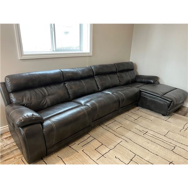 Man Wah Faux Leather Couch