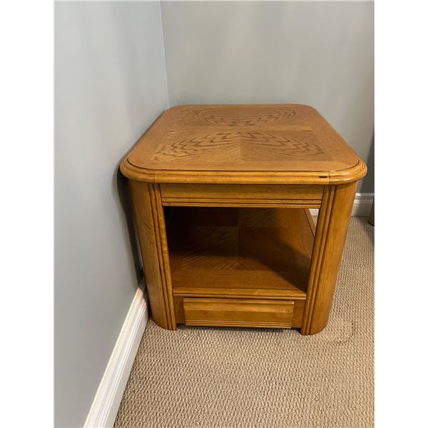 Two Tier Wooden Side Table