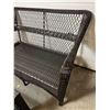 Image 5 : Wicker Patio Bench & Table