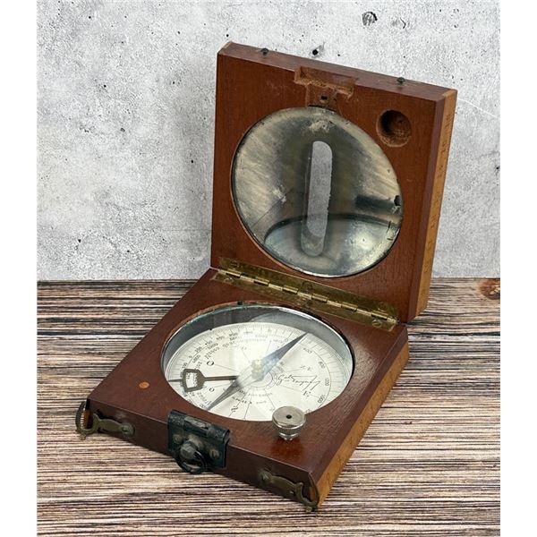 Antique Delagrave French Surveyors Compass