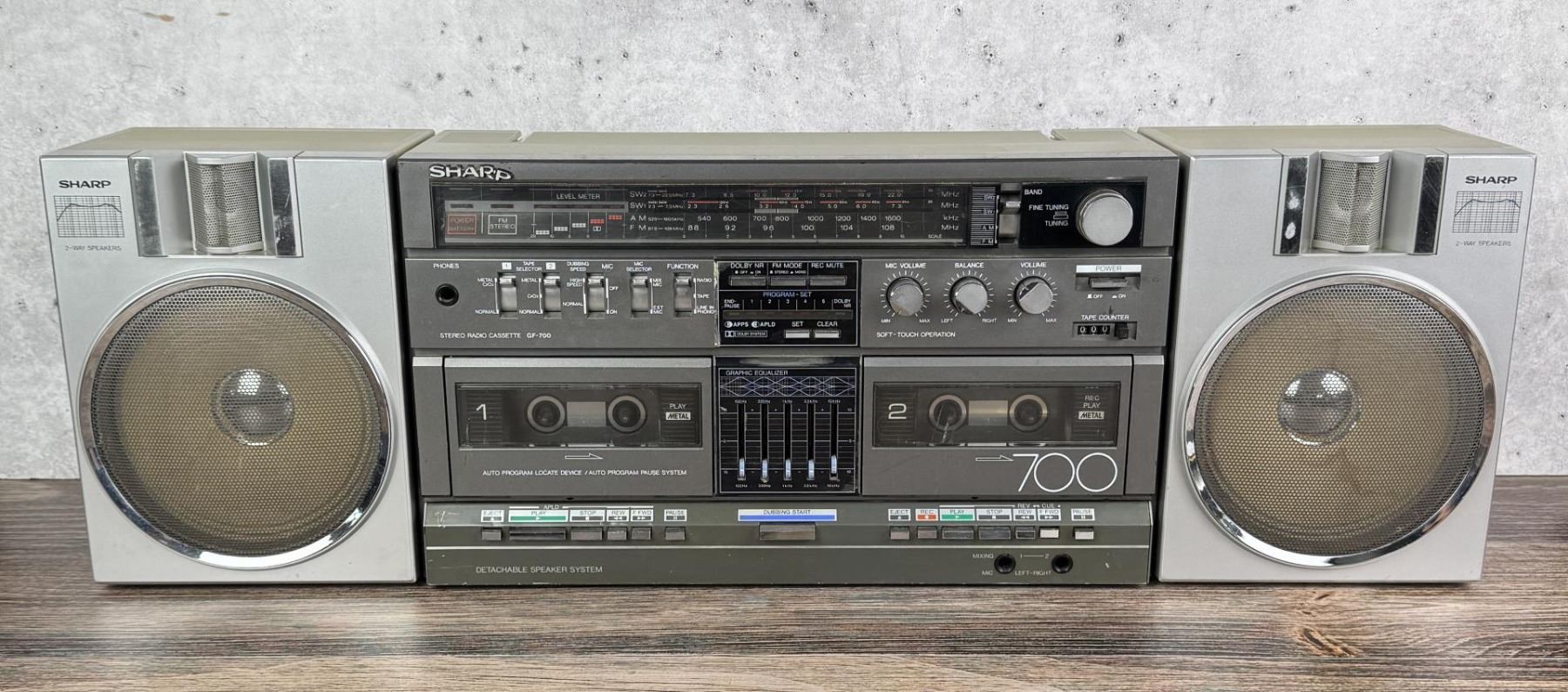 Sharp GF-700 Ghetto Blaster Boom Box