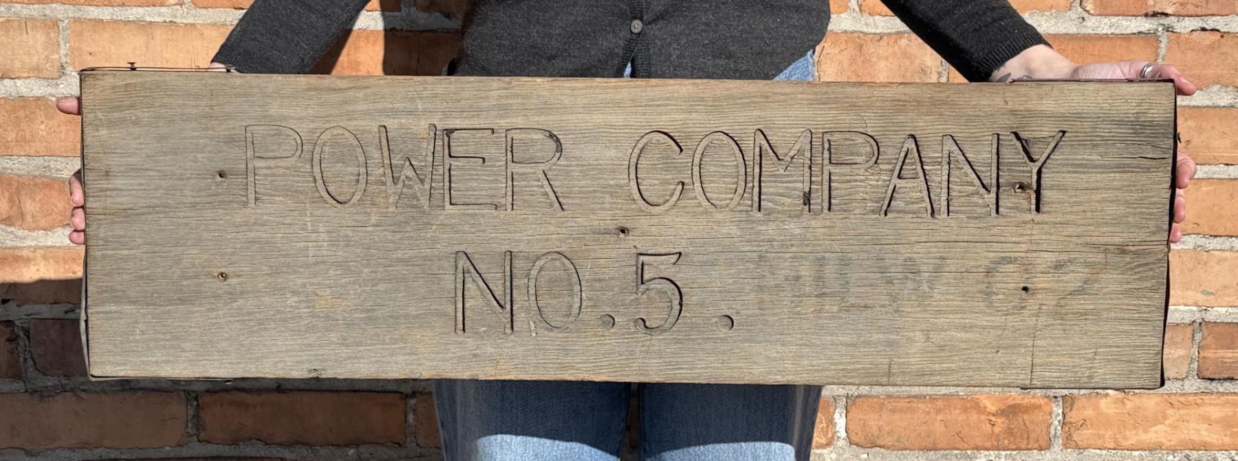 Milwaukee Railroad Power Company Sign