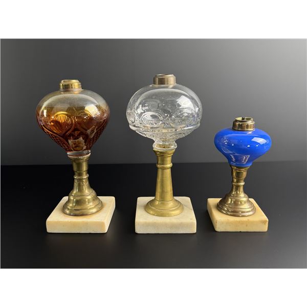 Collection of 19th Century Whale Oil Lamps