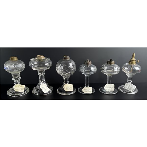 Collection of 19th Century Whale Oil Lamps
