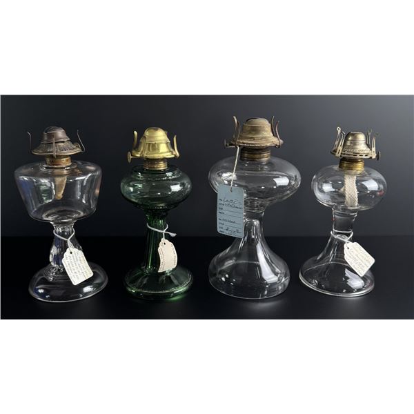 Collection of 19th Century Kerosene Stand Lamps