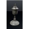 Image 5 : 19th Century Pewter Tulip Oil Lamp