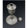 Image 8 : 19th Century Pewter Tulip Oil Lamp