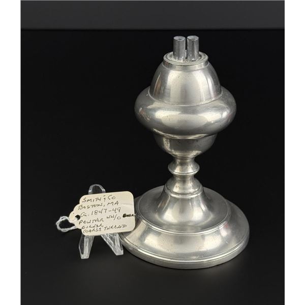 Smith and Co Pewter Whale Oil Lamp