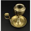 Image 5 : 19th Century Brass Whale Oil Gimbaled Lamp