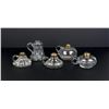 Image 3 : 19th Century Kerosene Flint Glass Finger Lamps
