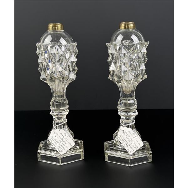 Giant Sawtooth Whale Oil Lamps