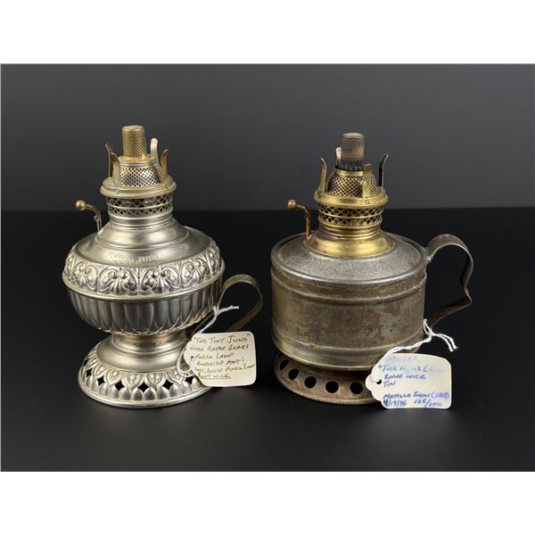 Miller Tiny Juno and Home Oil Finger Lamps