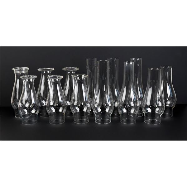 Collection of Kerosene Lamp Chimneys