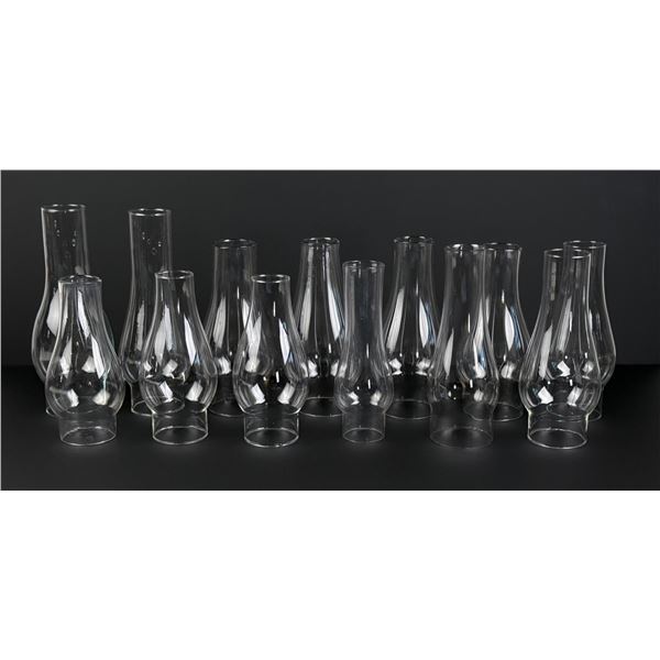 Collection of Kerosene Lamp Chimneys