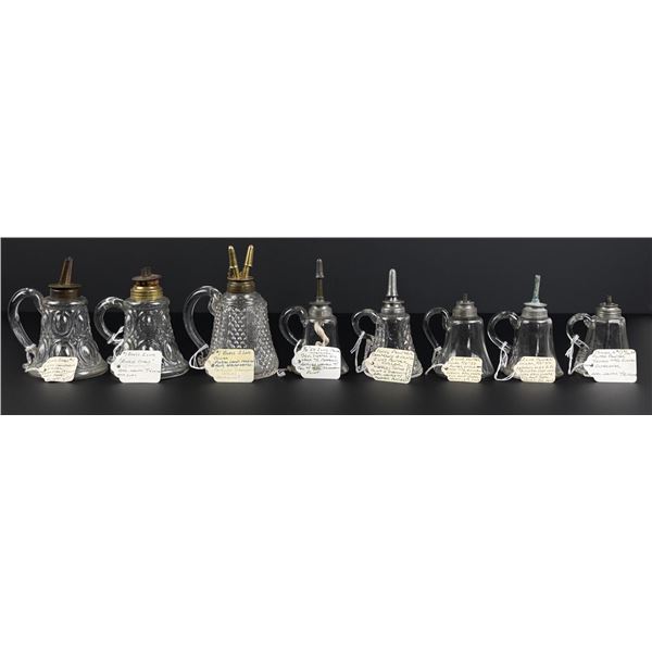 Collection of Kerosene and Whale Oil Finger Lamps