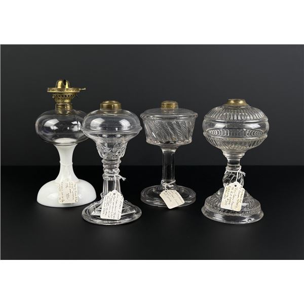 Collection of Kerosene Whale Oil Lamps