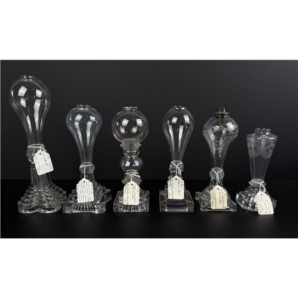 Pressed Glass Light Bulb Font Whale Oil Lamps