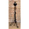Image 2 : Victorian Wrought Iron Floor Piano Oil Lamp