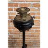Image 3 : Victorian Wrought Iron Floor Piano Oil Lamp