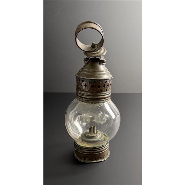 19th Century American Whale Oil Globe Lantern