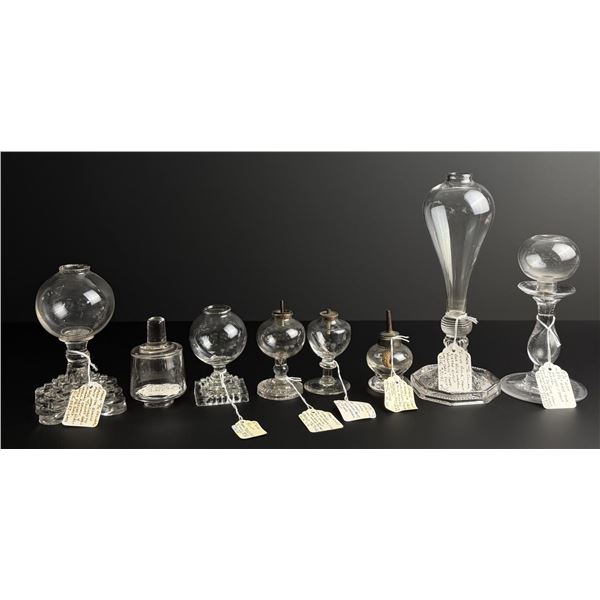 Pressed Glass Light Bulb Font Whale Oil Lamps