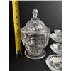 Image 10 : Collection of Flint EAPG Glass Nut Dishes