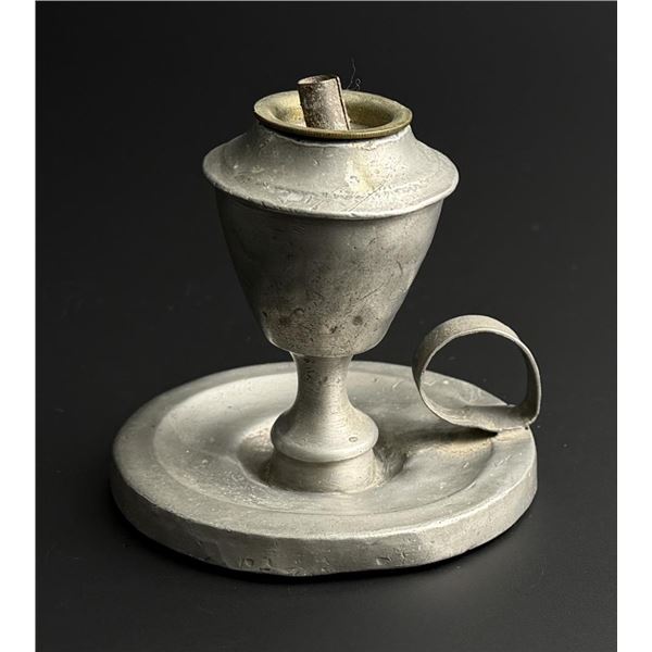 Pewter Whale Oil Finger Lamp