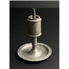 Image 1 : Saucer Base Pewter Whale Oil Lamp