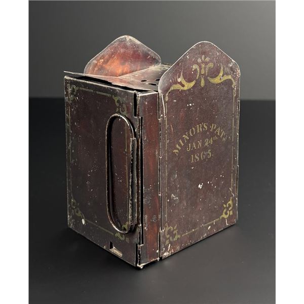 J.A. Minor Patent Folding Lantern