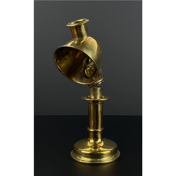 19th Century Brass Student Portable Candle Lamp
