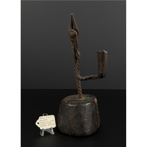 18th Century Rush Light Candlestick