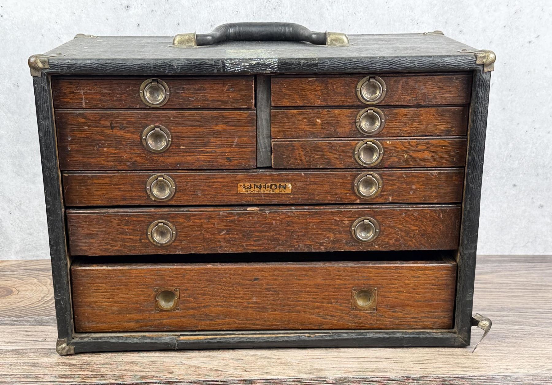 Union Oak Machinist Tool Box Chest