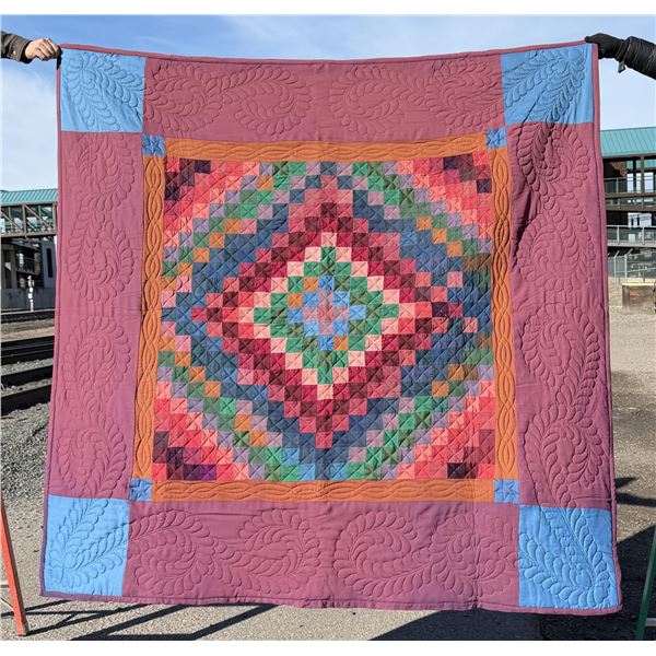 1960s Amish Trip Around the World Quilt