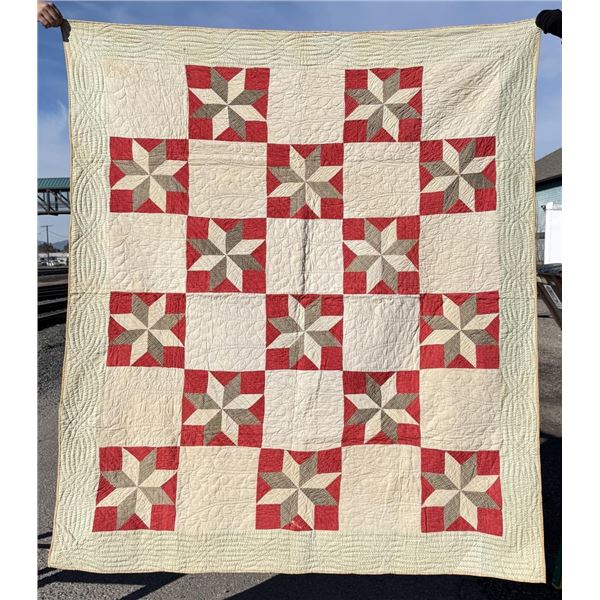 1897 Pennsylvania Lemoyne Star Quilt