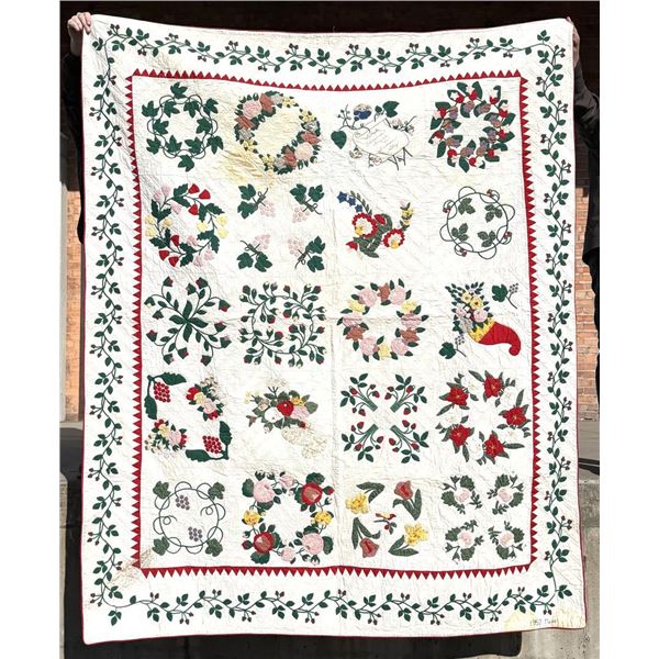 Eliza Jane Baile Brides Quilt Dated 1952