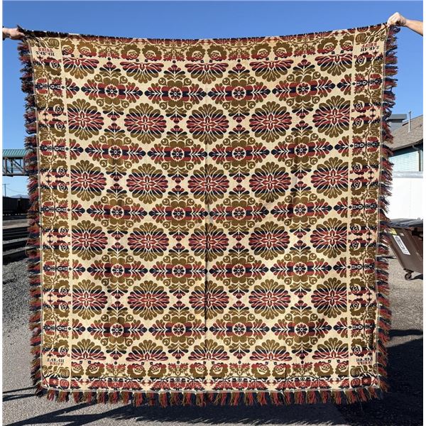 Sarah Reiff Pennsylvania Jacquard Coverlet