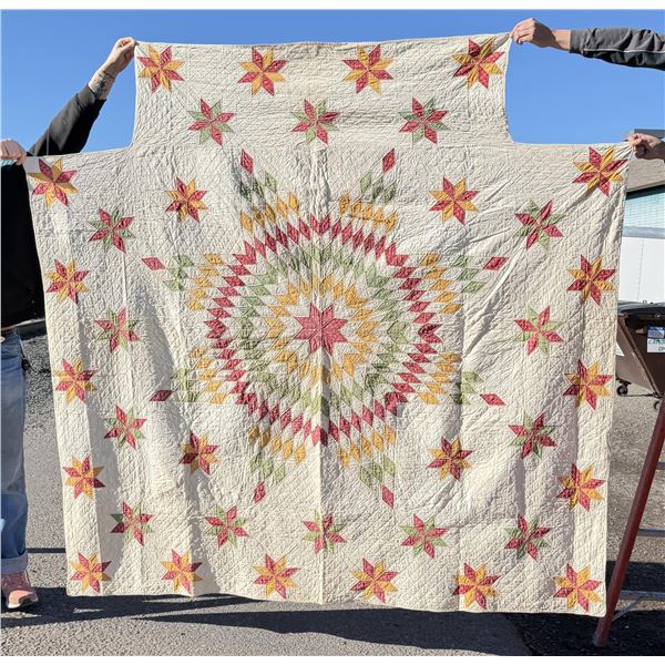 1860s Pennsylvania Star of Bethlehem Quilt
