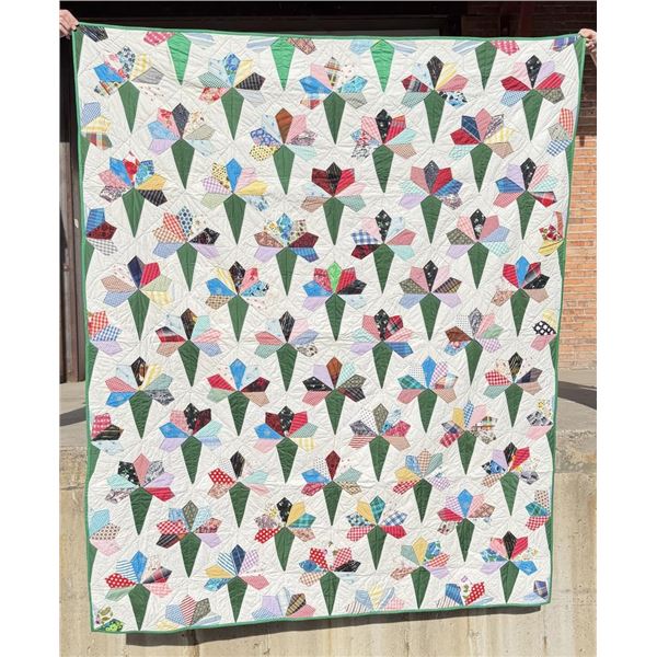 1940s Bridal Bouquet Nosegay Quilt