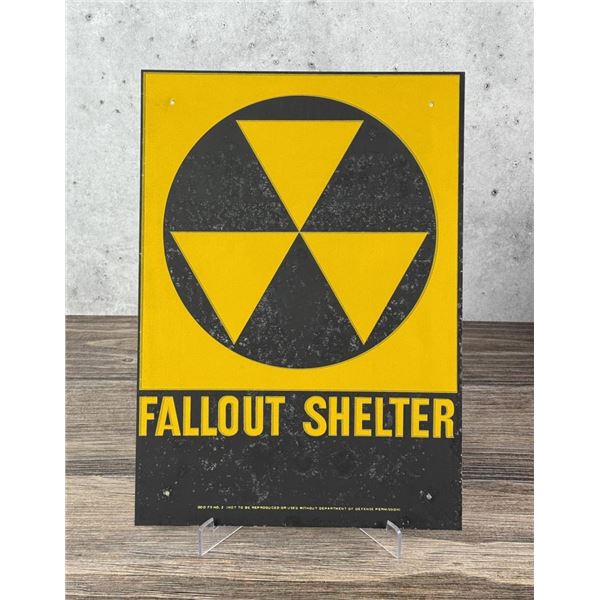 US Department of Defense Fallout Shelter Sign