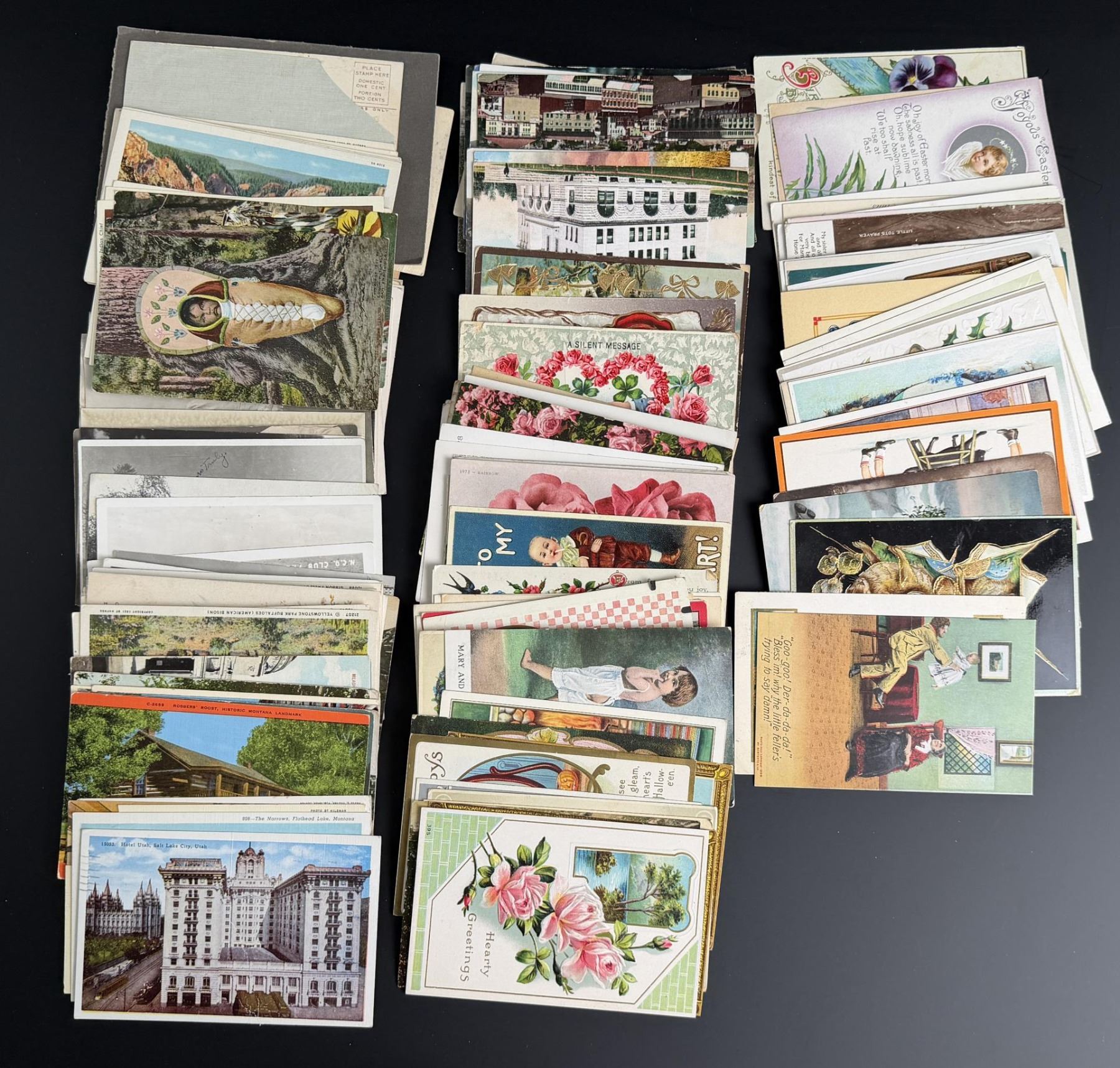 Large Collection of Antique Postcards
