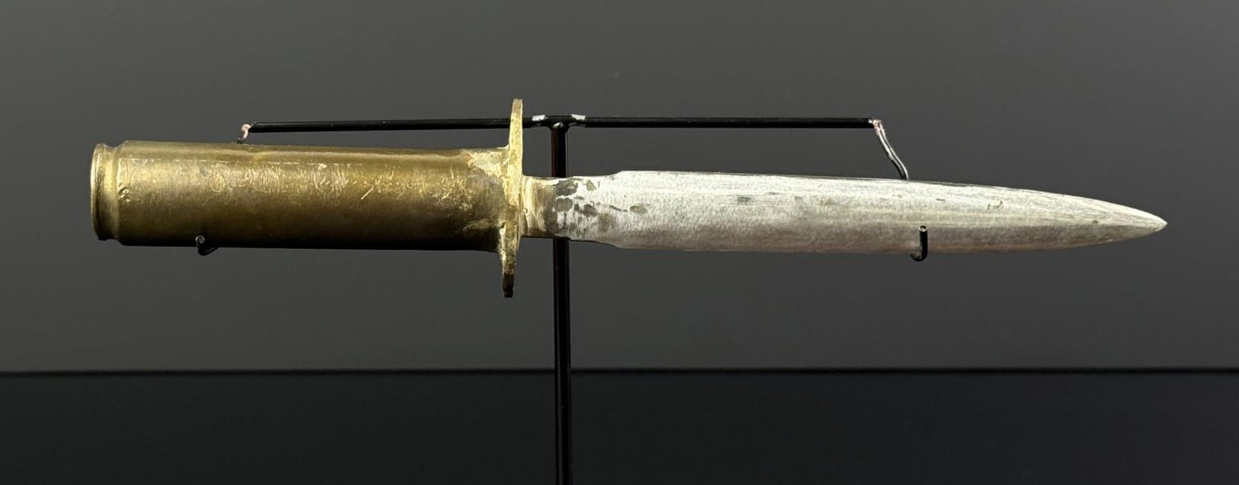 WW2 .50 Artillery Shell Trench Art Theater Dagger