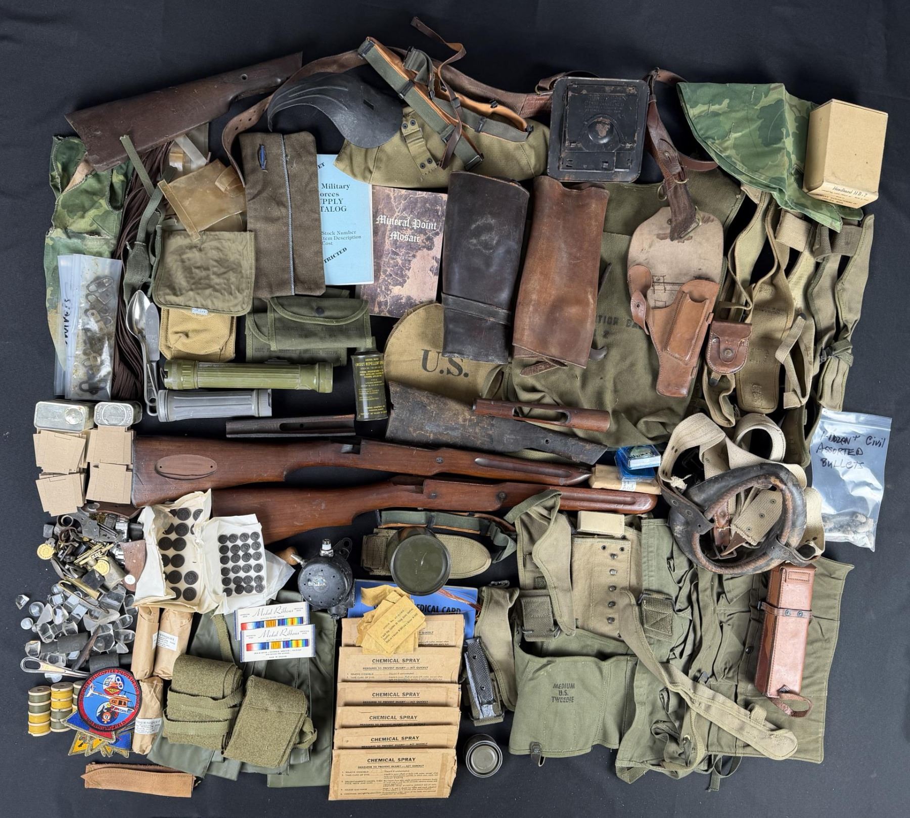 Collection of WW2 US Army Surplus